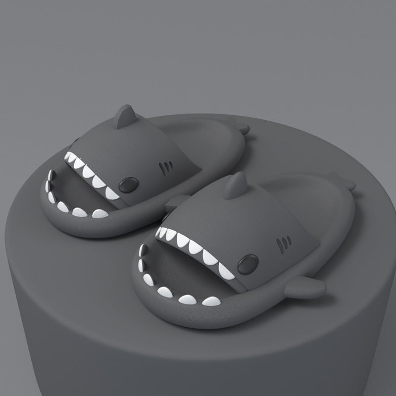 Adult's Funny Shark Cartoon Slippers