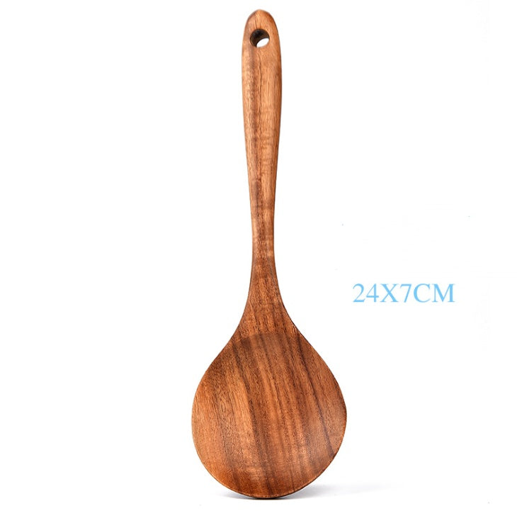 Teak Natural Wood Tableware Spoon