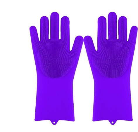 Heat-resistant Cleaning Brush Scrubbing Gloves