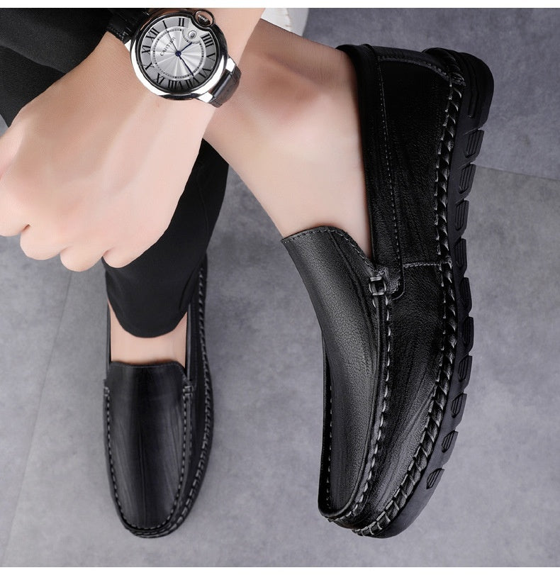 Men's Leather Round Toe Casual Shoes