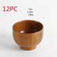 Japanese style natural wooden bowl