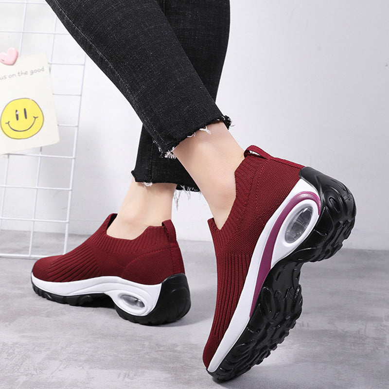 Air Cushion Mesh Breathable Running Sports Shoes Women