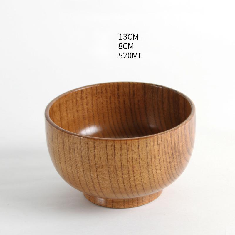 Japanese style natural wooden bowl