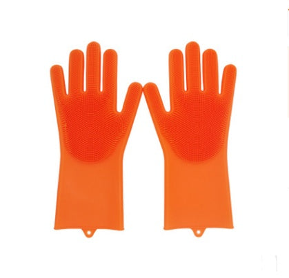 Heat-resistant Cleaning Brush Scrubbing Gloves