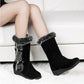 Winter Women Casual Warm Fur Mid-Calf Boots