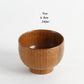 Japanese style natural wooden bowl