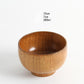 Japanese style natural wooden bowl