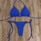 2pcs Halterneck Lace-up Bikini Women