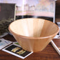 Large round style wooden bowl