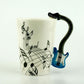 Creative Music Violin Style Guitar Ceramic Mug