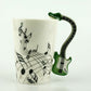 Creative Music Violin Style Guitar Ceramic Mug