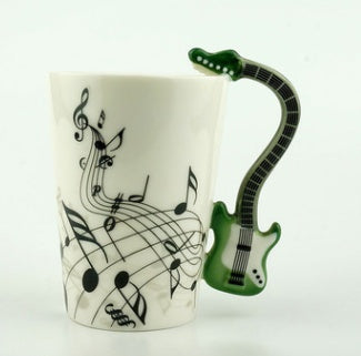 Creative Music Violin Style Guitar Ceramic Mug