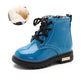 PU Leather Waterproof Martin Boots Kids Snow Boots