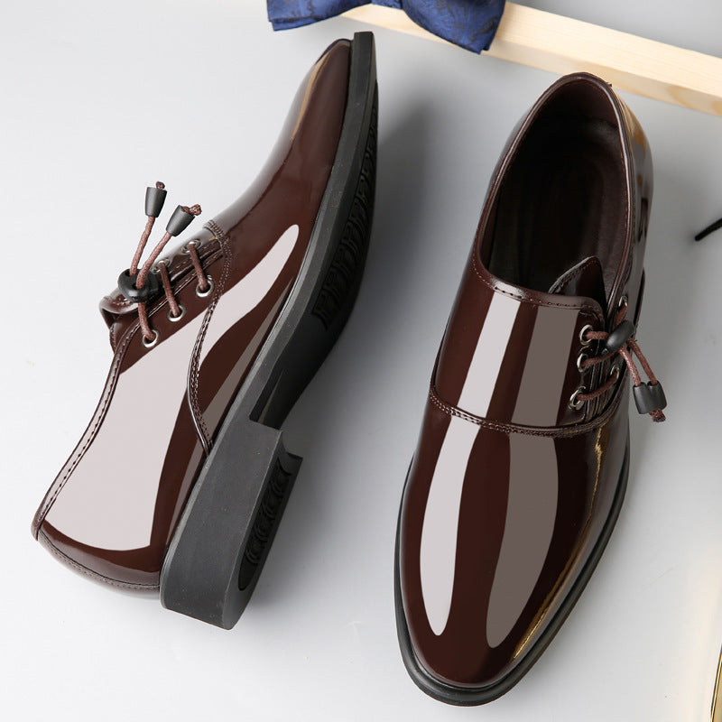 Lace-Up Leather Men Business Casual Shoes Men