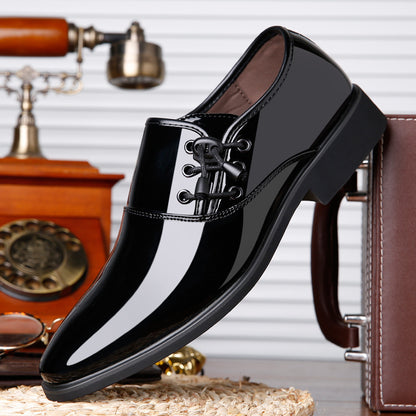 Lace-Up Leather Men Business Casual Shoes Men