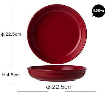 Luxury Red Glaze Ceramic Dinner Sets