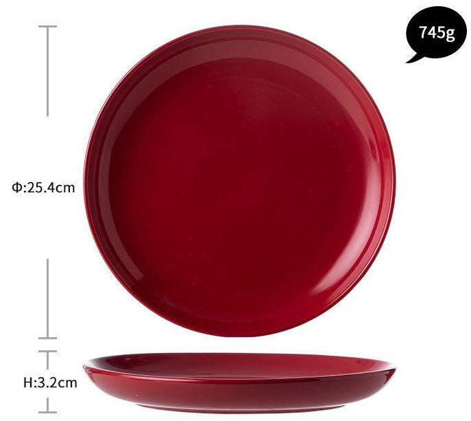 Luxury Red Glaze Ceramic Dinner Sets