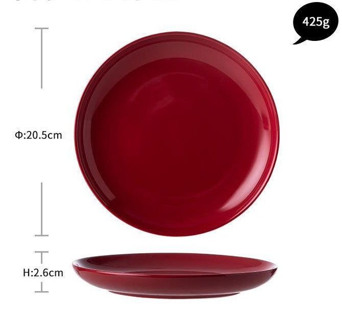 Luxury Red Glaze Ceramic Dinner Sets