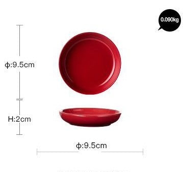 Luxury Red Glaze Ceramic Dinner Sets