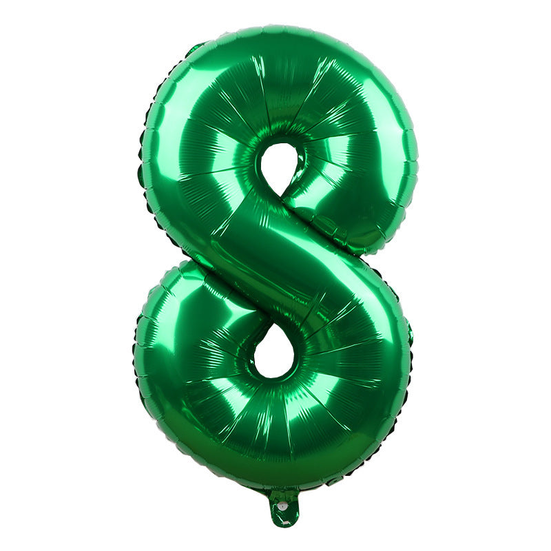 Happy Birthday And New Year Aluminum Foil Balloon