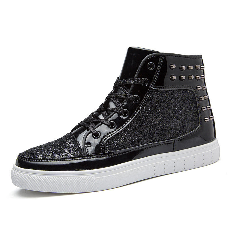 Women High Top Sneakers Sequins