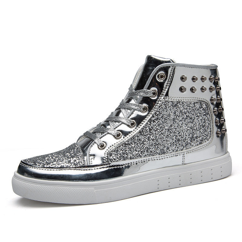 Women High Top Sneakers Sequins