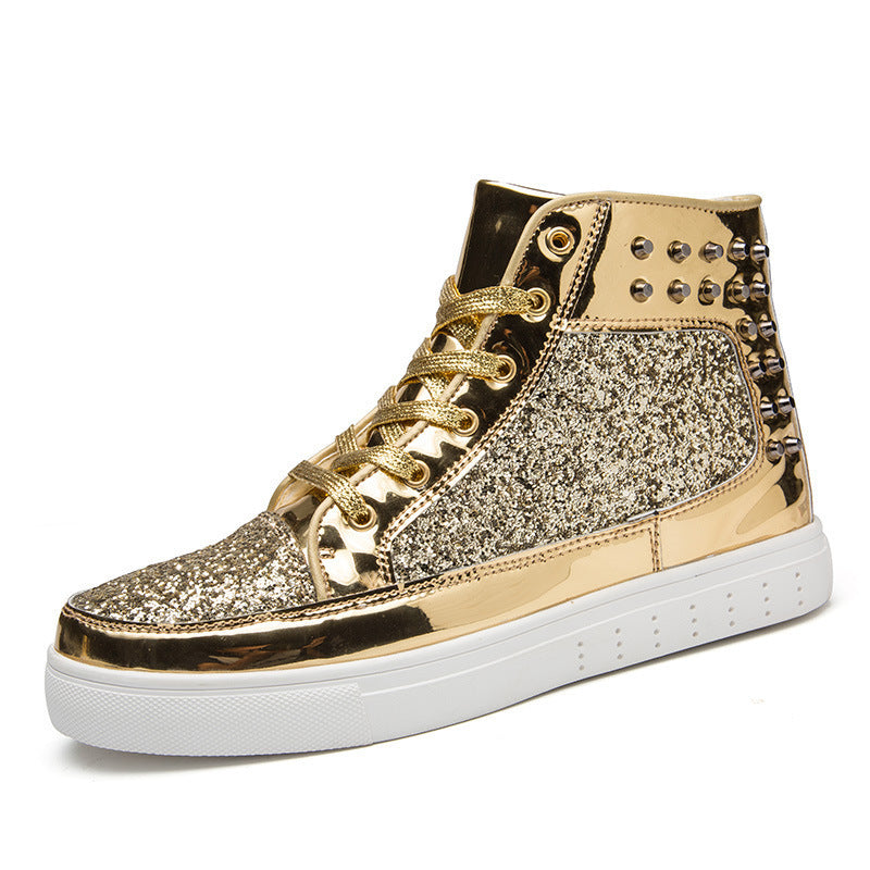 Women High Top Sneakers Sequins