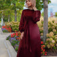 Muslim Women Hijab Satin Dress