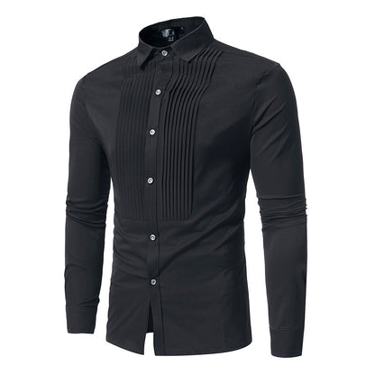 Fashion Slim Fit Long Sleeve Mens Shirts