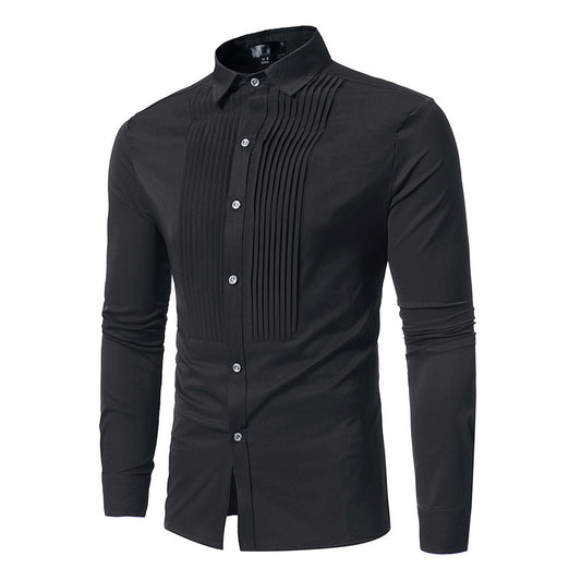 Fashion Slim Fit Long Sleeve Mens Shirts