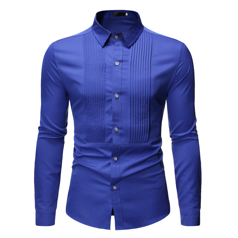 Fashion Slim Fit Long Sleeve Mens Shirts