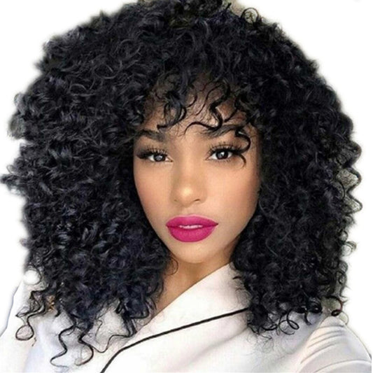 African Short Curly Hair Female Wigs