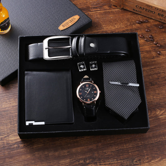 Wristwatch Bracelet Gift Set For Men