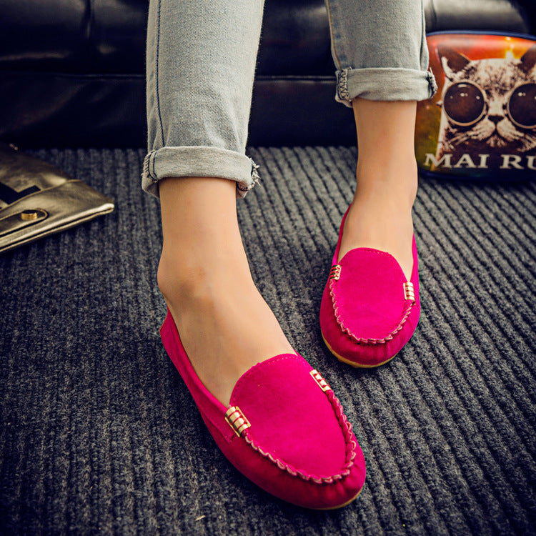 Flat Heel Pumps Single Shoes For Women