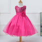 Baby Sequin Flower Girl Wedding Princess Dress