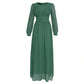 Muslim Women's Long Sleeve Chiffon Dress