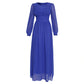 Muslim Women's Long Sleeve Chiffon Dress