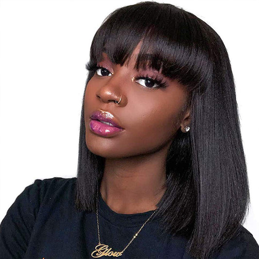 Full Machine Human Hair Wigs For Black Women