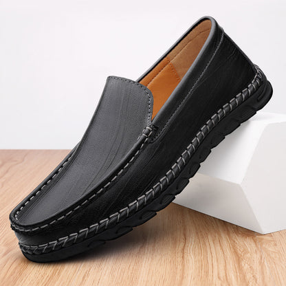 Men's Leather Round Toe Casual Shoes