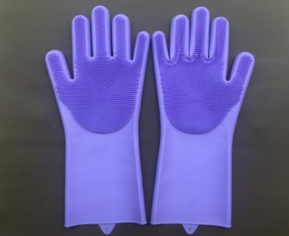 Heat-resistant Cleaning Brush Scrubbing Gloves