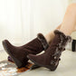 Winter Women Casual Warm Fur Mid-Calf Boots