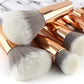 11 sets of marble makeup brush