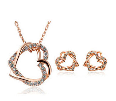 Fashion Jewelry Heart Set