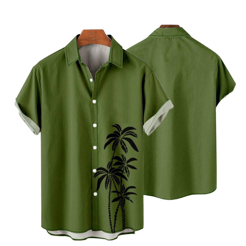 Men's Casual Printed Short Sleeves Shirt