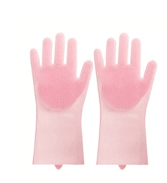 Heat-resistant Cleaning Brush Scrubbing Gloves