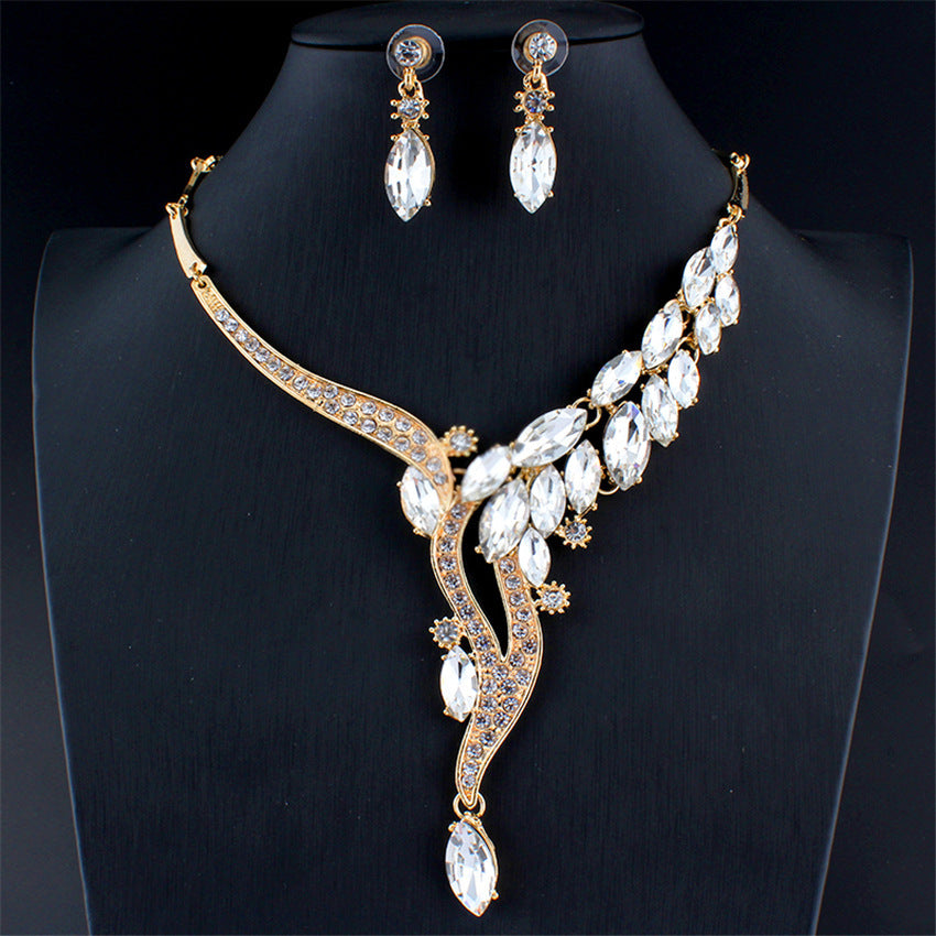 Fashion Jewelry Set Bridal Party Accessories Leaves