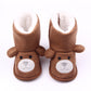 Autumn winter new bear knitting plus baby shoes