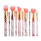 Marble makeup brush sets