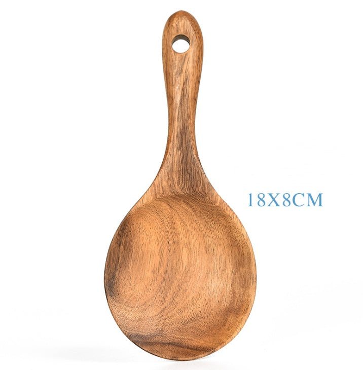 Teak Natural Wood Tableware Spoon