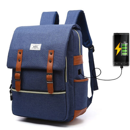 Vintage men women canvas backpacks